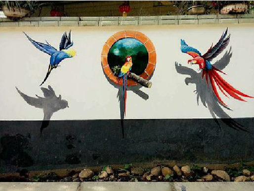 苍梧视觉错位-3D墙绘设计