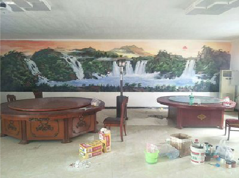 苍梧墙绘-写实风景