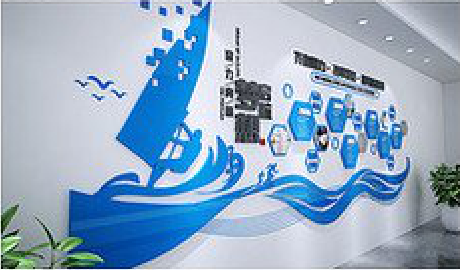 苍梧海浪主题文化墙如何设计？