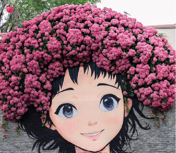 苍梧墙体彩绘-网红墙打卡