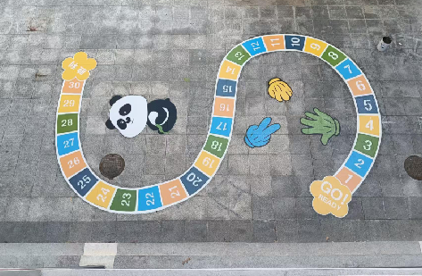 苍梧地面游戏彩绘