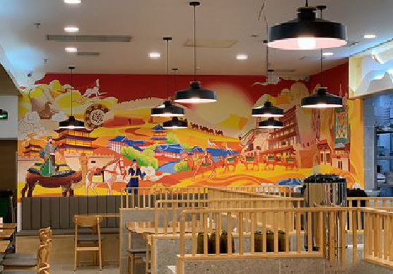 苍梧商业空间彩绘介绍。