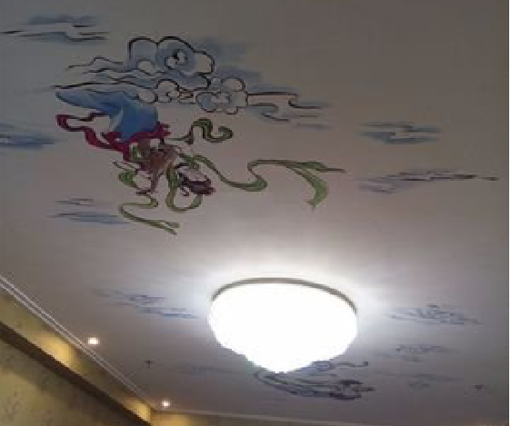 苍梧如何快速绘制天花板上的手绘墙？