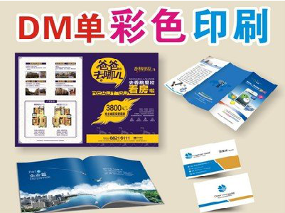 苍梧单页印刷，色彩搭配简单。