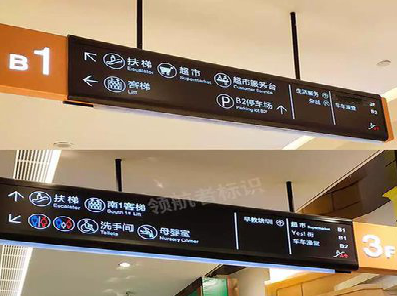 苍梧如何通过商场标识牌引导客流分布？