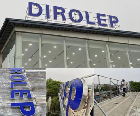 苍梧楼顶发光字安装的注意事项。